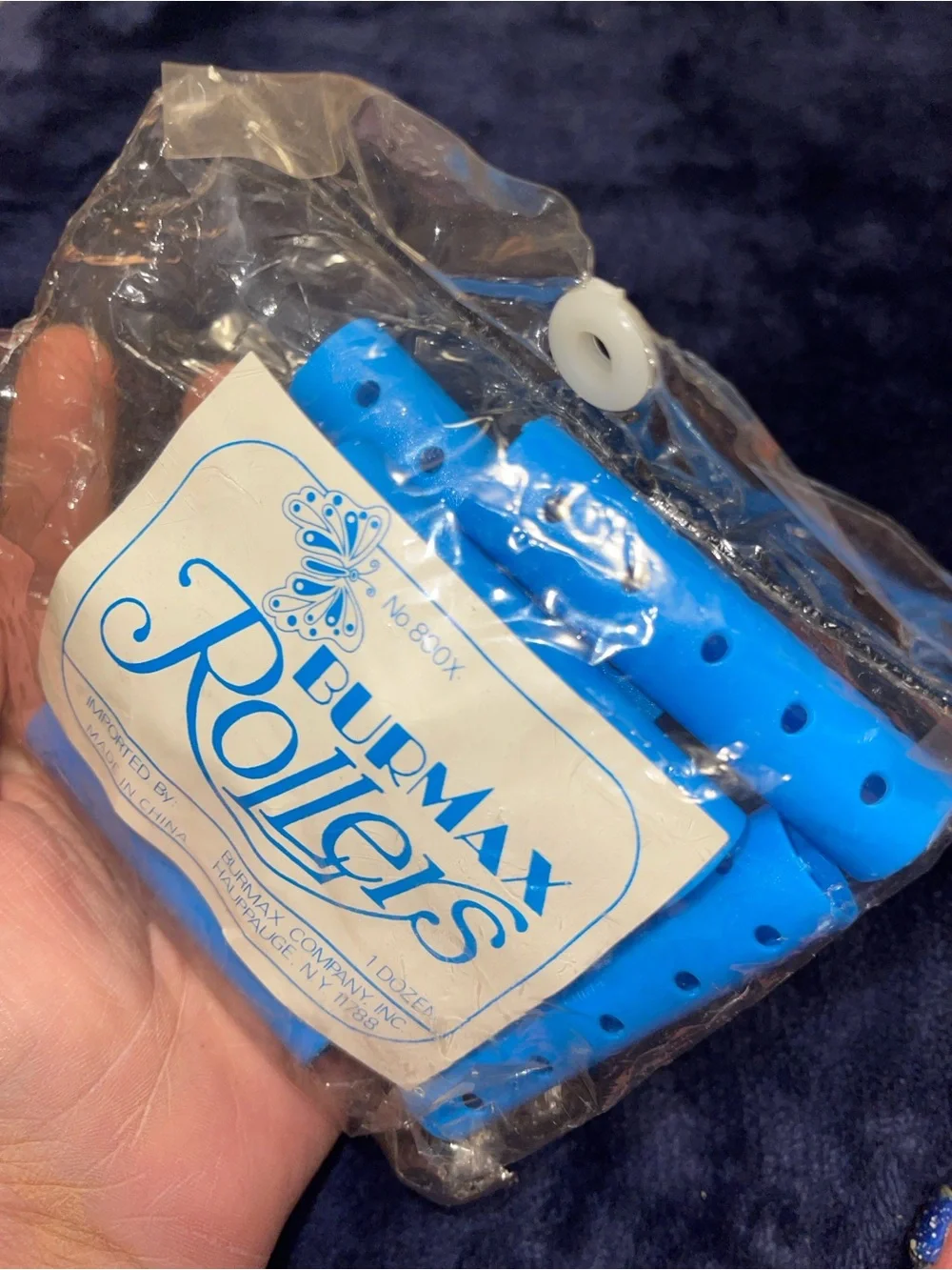 Mariana Hair Rollers in Blue, Orange, Yellow, Cream